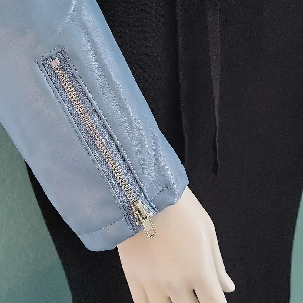 Active USA Vegan Belted Moto Jacket